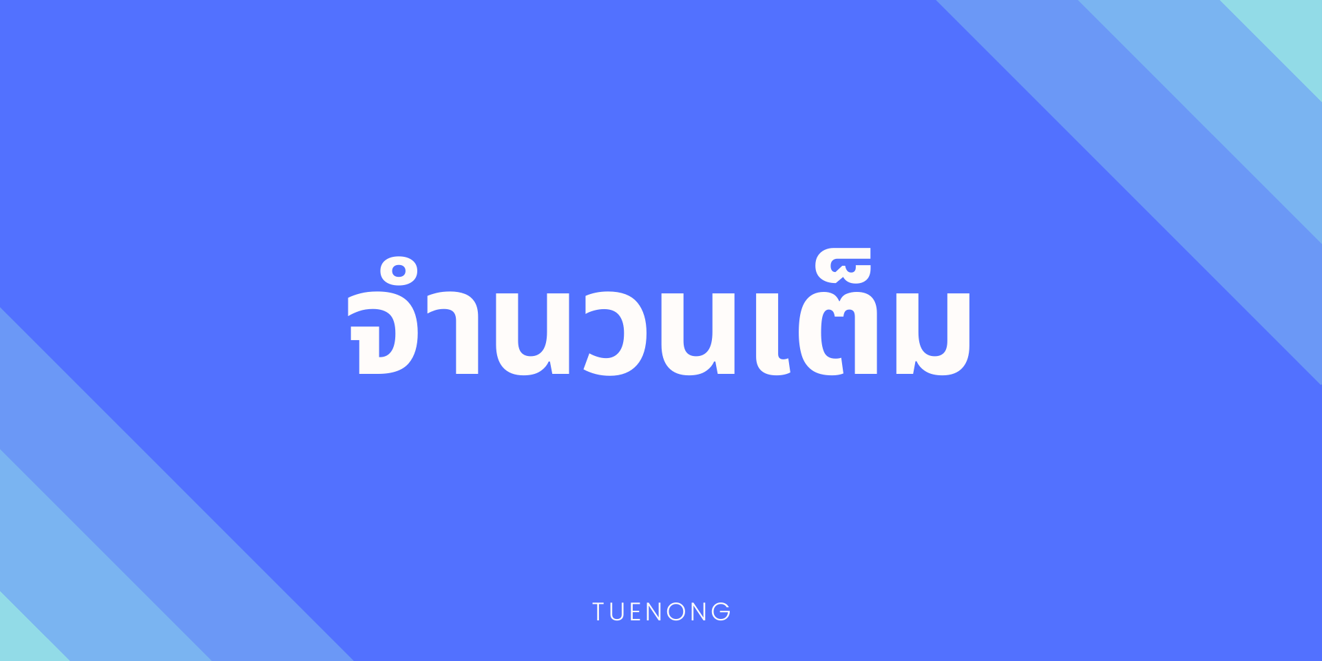 สรุปเนื้อหา บวก ลบ คูณ หาร จำนวนเต็ม ม.1